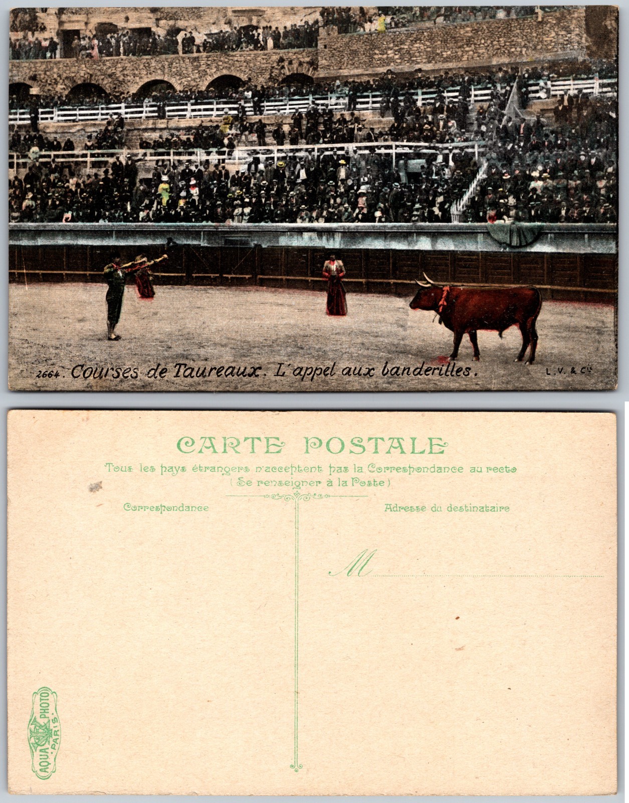 Bullfighting Arena Matador Postcard