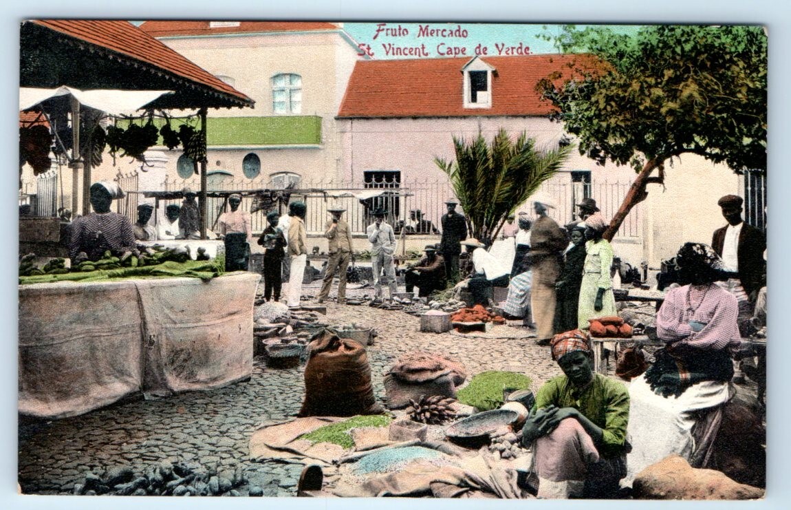 Fruto Mercado St. Vincent CAPE VERDE Postcard