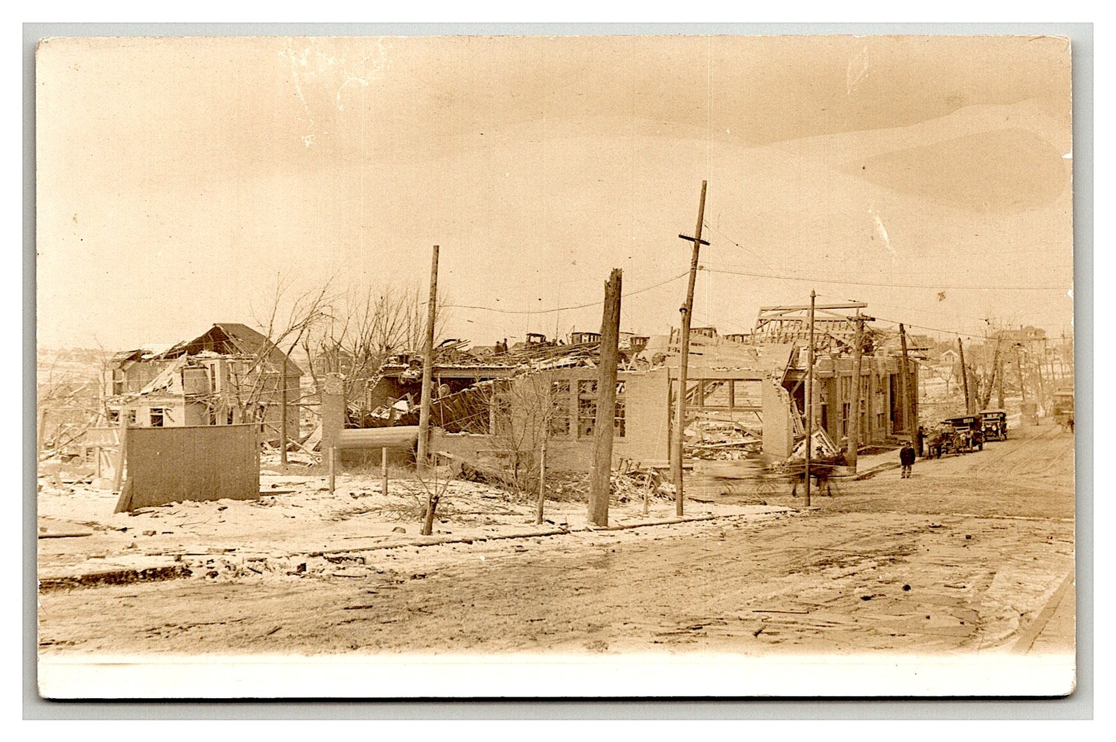 RPPC Lorain OH ~ TORNADO disaster Historic home Main street business