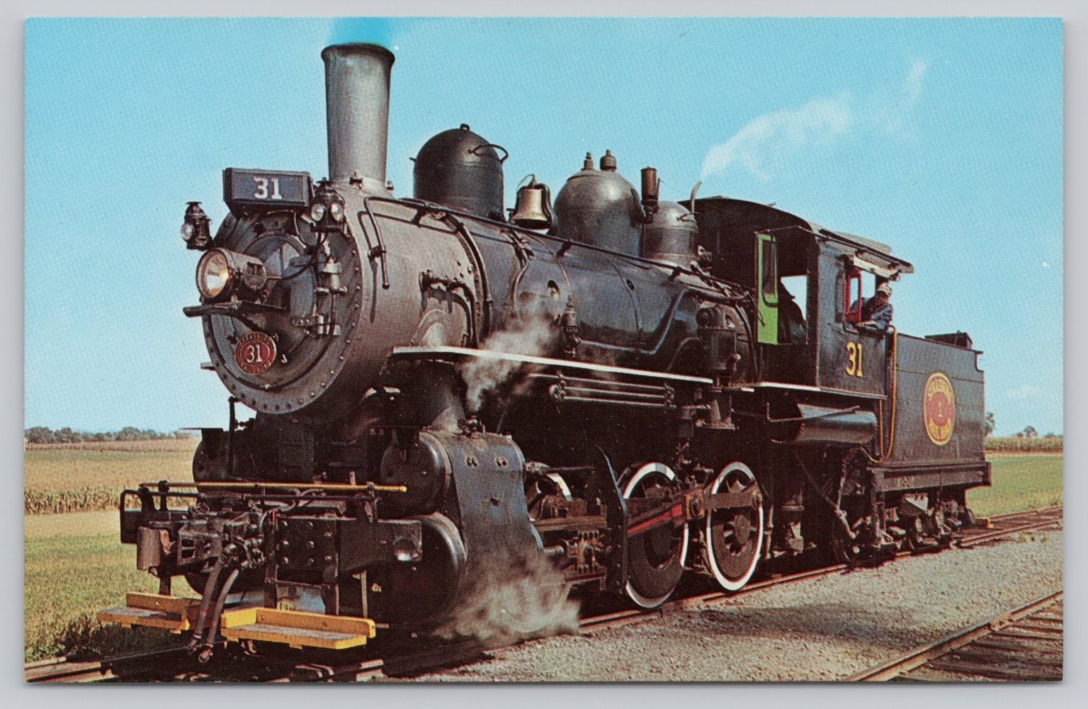 Strasburg Rail Road Steam Locomotive #31 Vintage Postcard