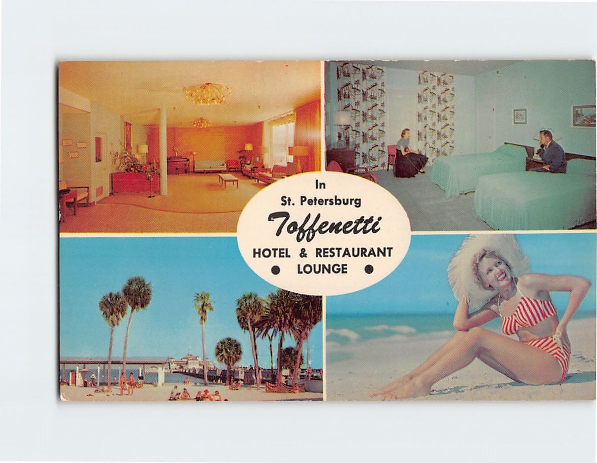 Postcard Scenes & Views Joffenetti Hotel St. Petersburg Florida USA