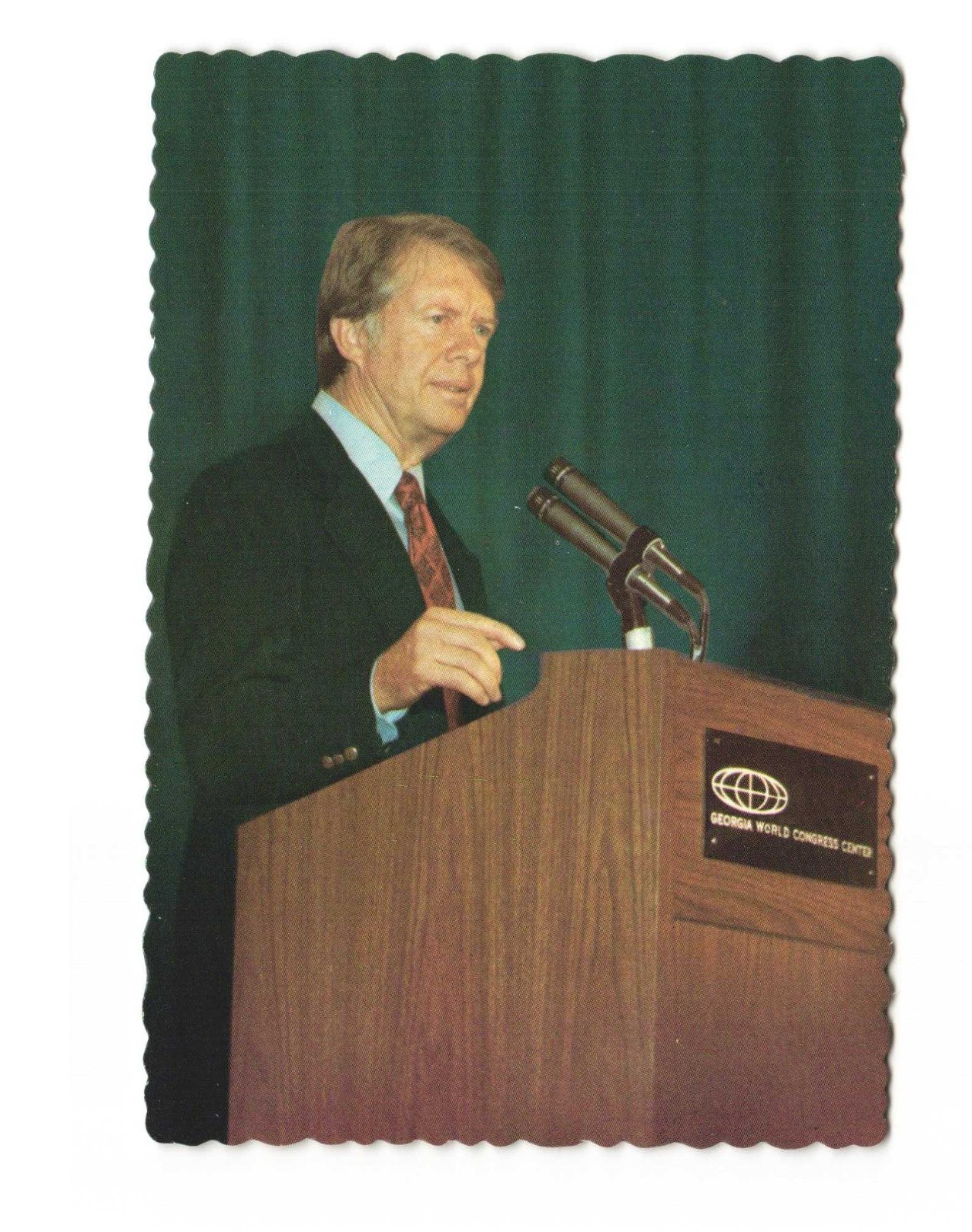 Jimmy Carter 39th President of the United States vintage postcard unposted