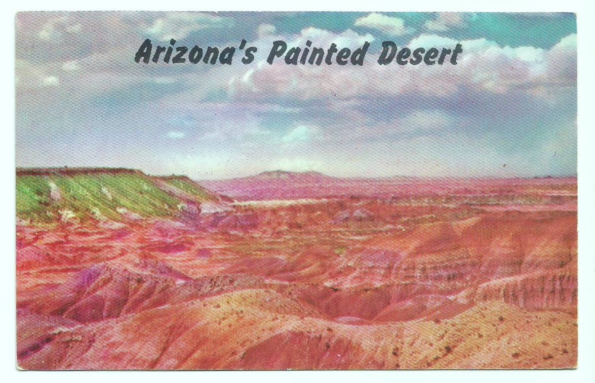 Holbrook Arizona AZ Postcard Painted Desert