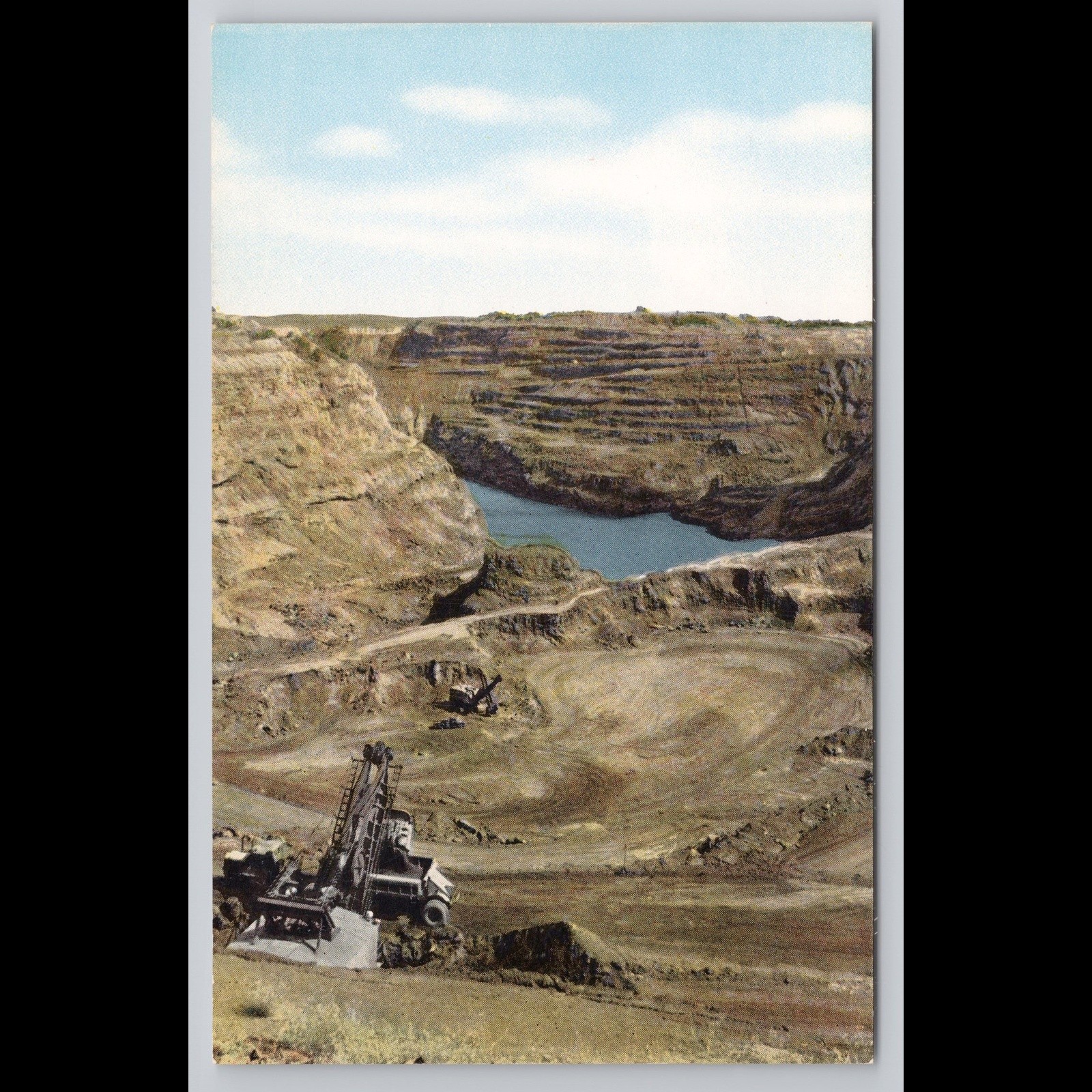 Vintage Postcard Minnesota Iron Ore Mine Unposted Scenic Collectible View