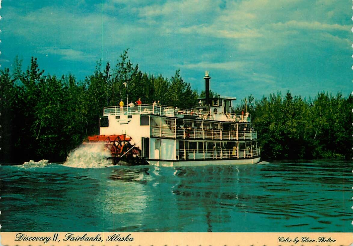 Postcard Discovery II Stern Wheeler Riverboat, Fairbanks, Alaska – Binkley