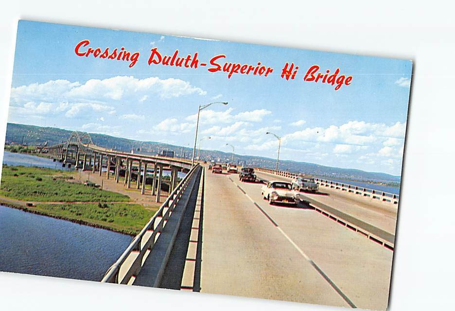 Postcard Crossing Duluth-Superior High Bridge Minnesota USA