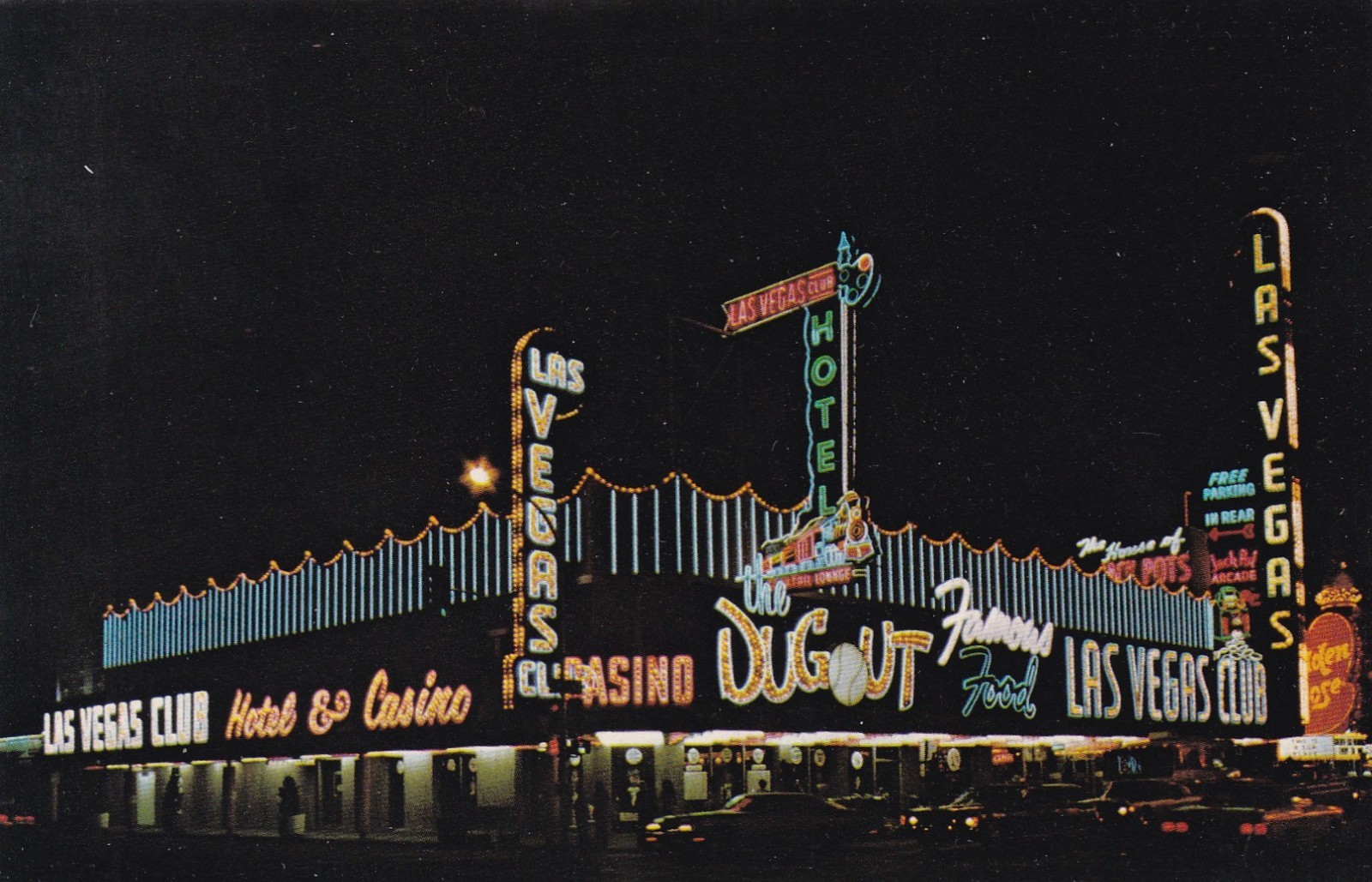 Las Vegas Club Casino Las Vegas Nevada Postcard 1975