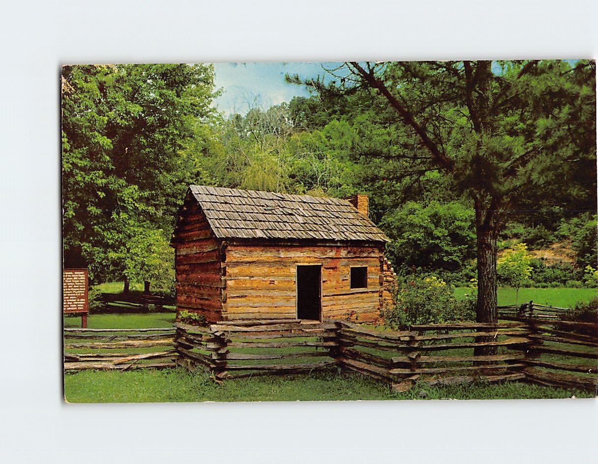Postcard Abraham Lincoln’s Boyhood Home, Knob Creek, Hodgenville, Kentucky