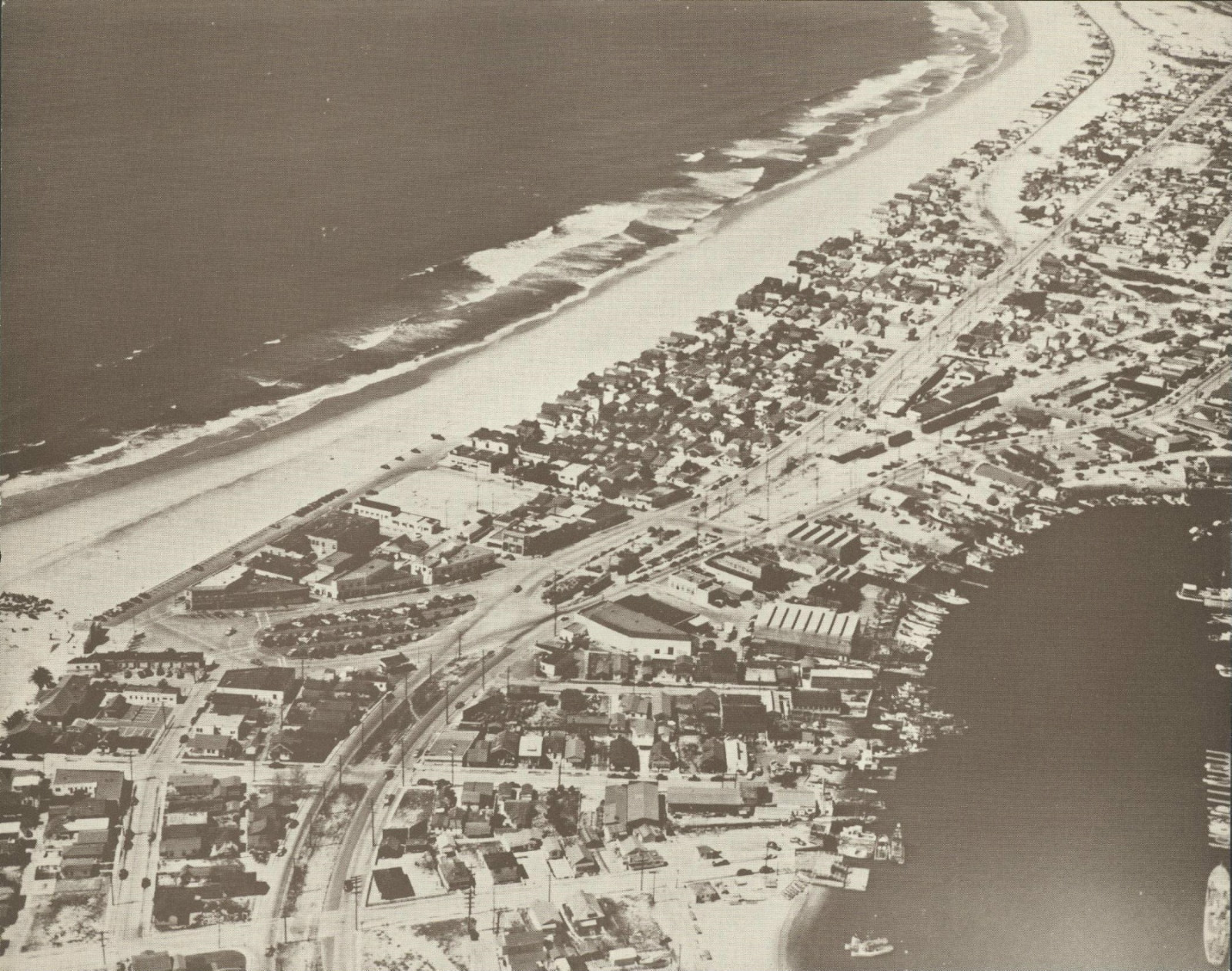 NEWPORT BEACH Aerial BALBOA PENINSULA Photo Print 957 11″ x 14″