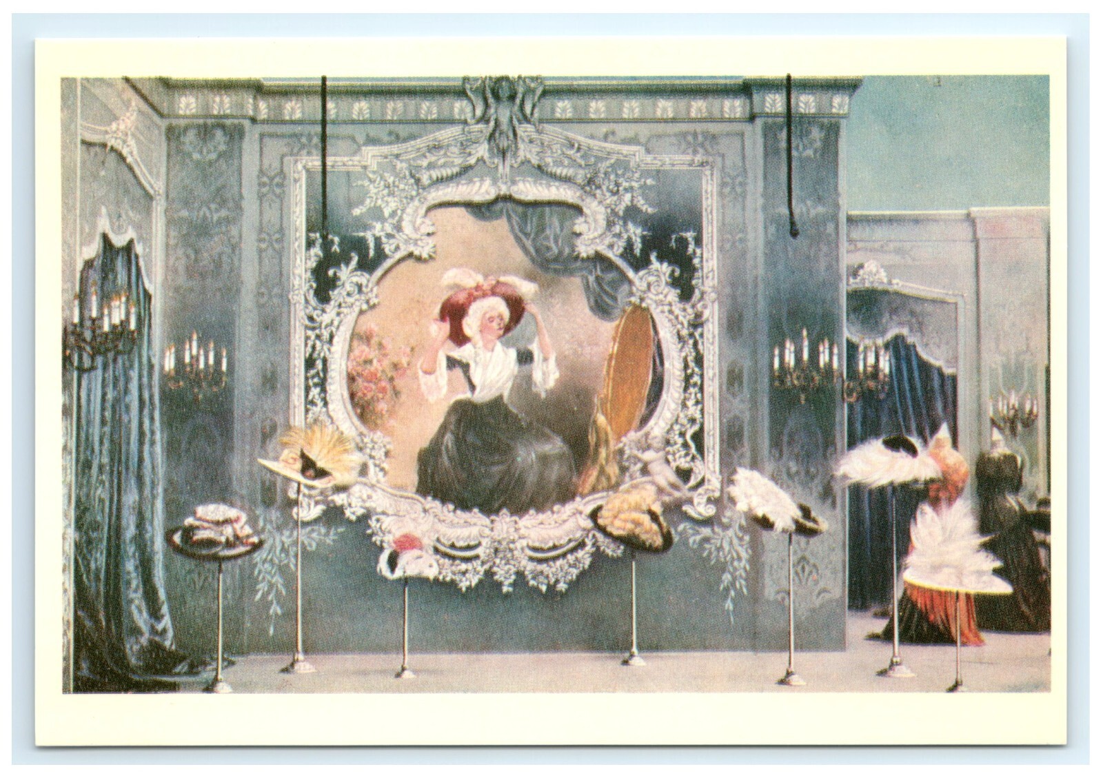Window Display Marshall Field & Co Autumn Expo 1909 Chicago IL Postcard