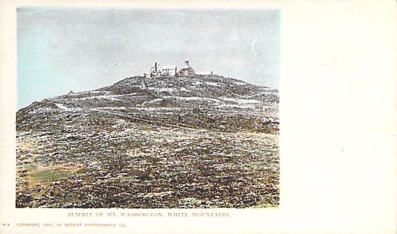 Mt. Washington Summit, White Mountains Postcard 1905 Detroit Photographic Co.