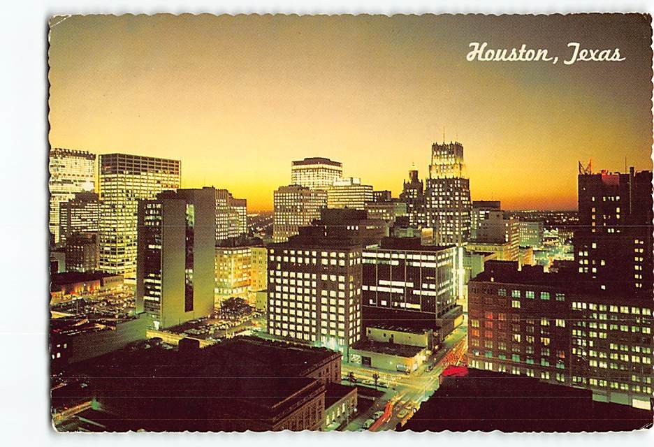 Postcard City Skyline Houston Texas USA