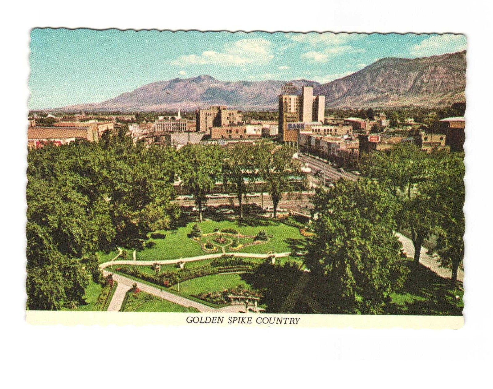 Golden Spike Country Ogden Municipal Park Ogden UT VPG postcard Unp
