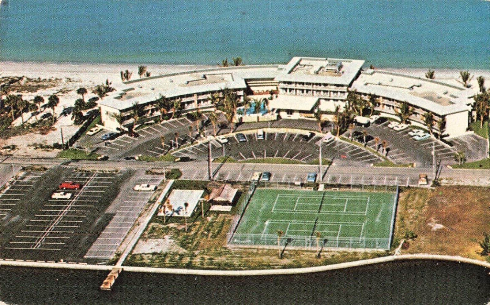 Naples Florida, La Playa Motor Inn Advertising Vanderbilt Beach Vintage Postcard