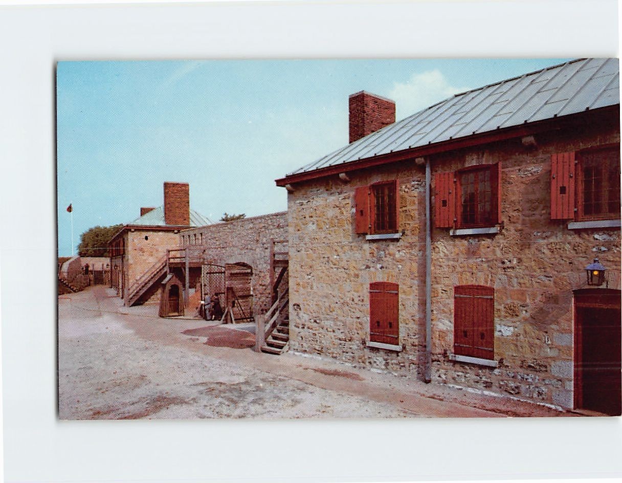 Postcard Scene of the last battle Old Fort Erie Canada