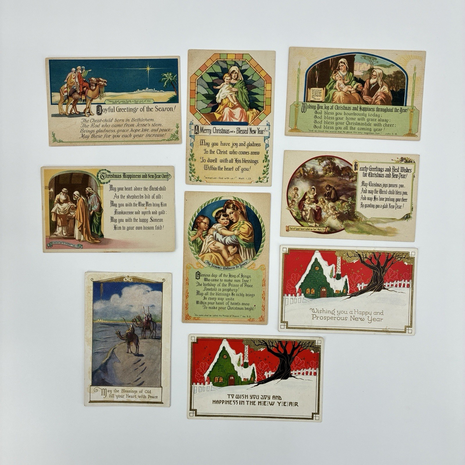 Vintage Postcard Mixed Lot Christmas Christian London Ireland 1900s Lot Of 85