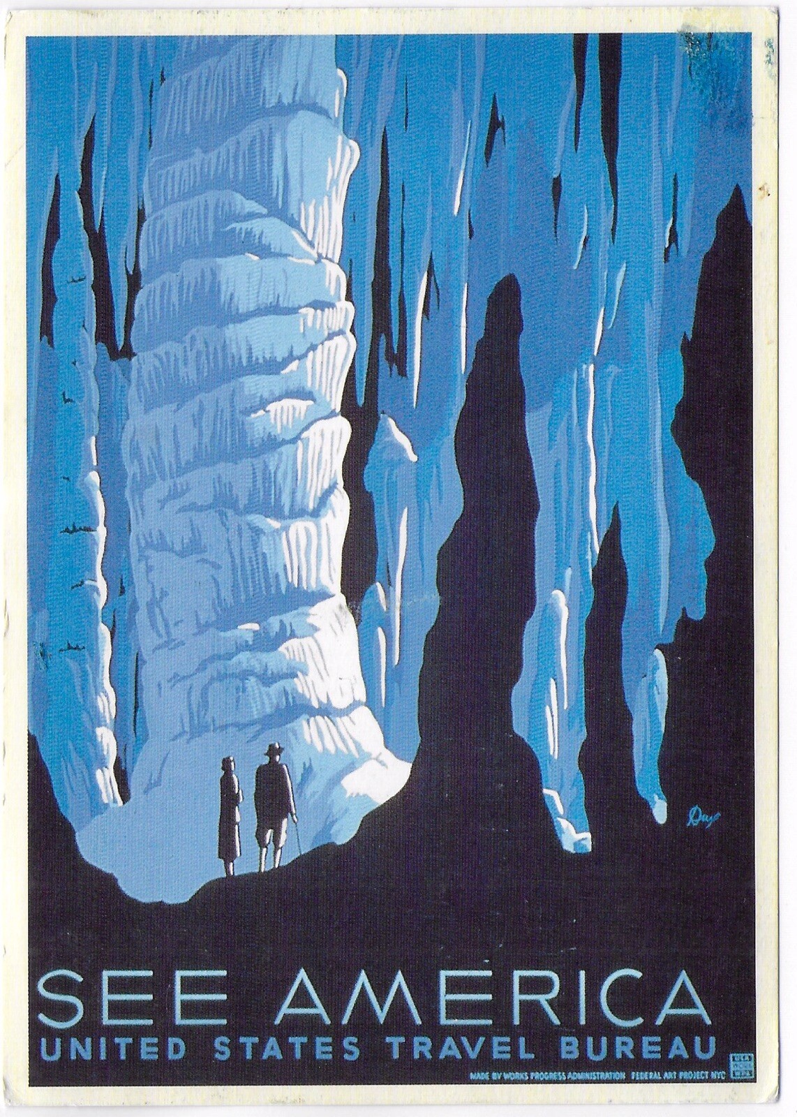 Postcard, United States Travel Bureau, 1995, See America Campaign, Lost Art —D19