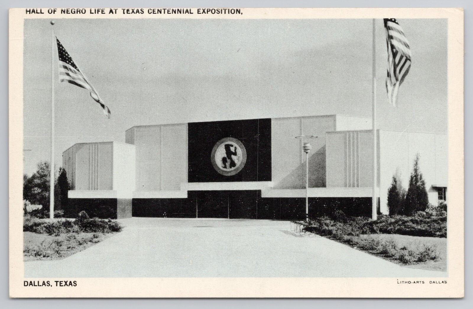 Texas Centennial Exposition Hall Of Negro Life Dallas Texas TX Postcard Art Deco