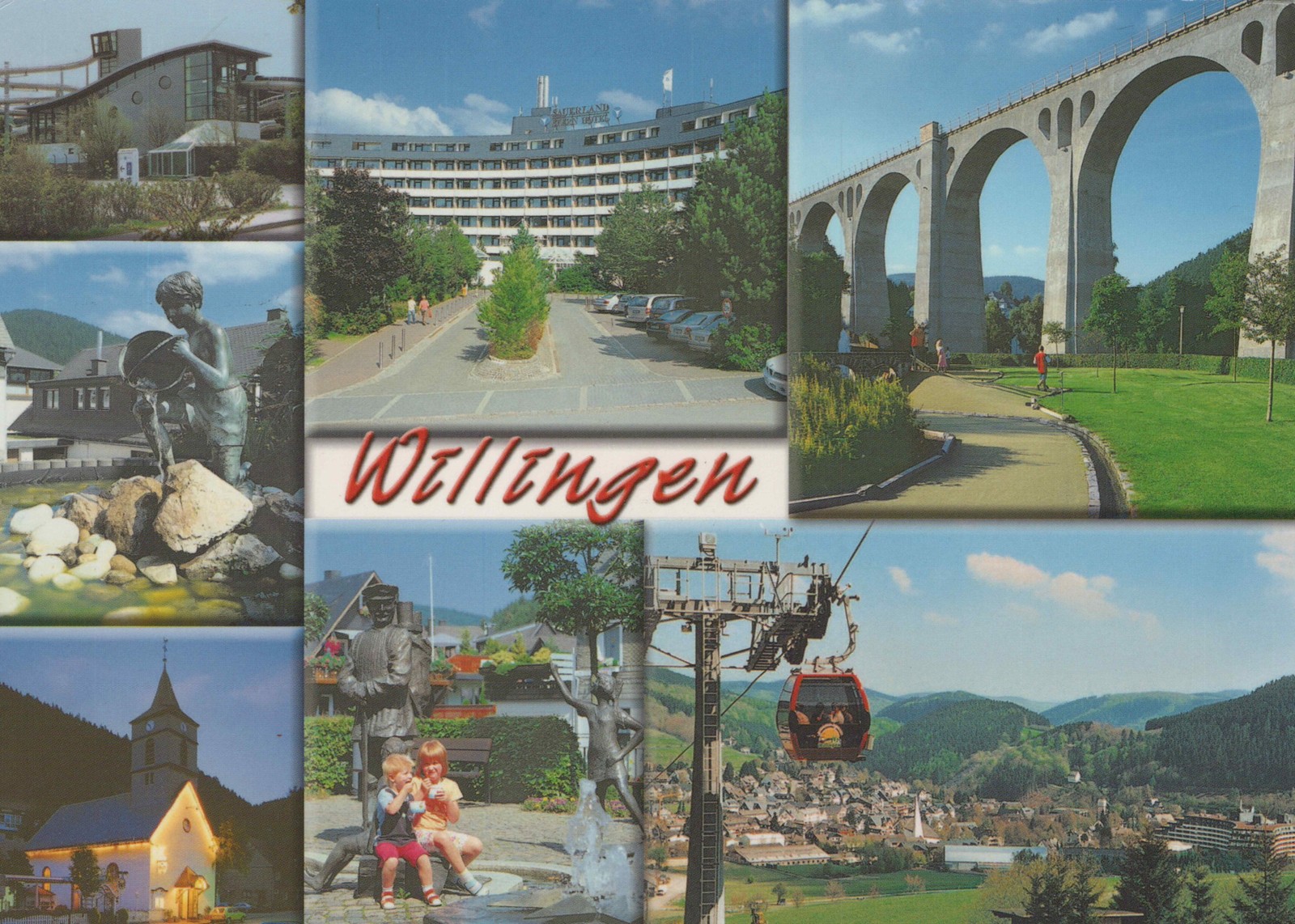 Souvenir Postcard Willingen Multi-View, 2017, 45 Cent Stamp, Used