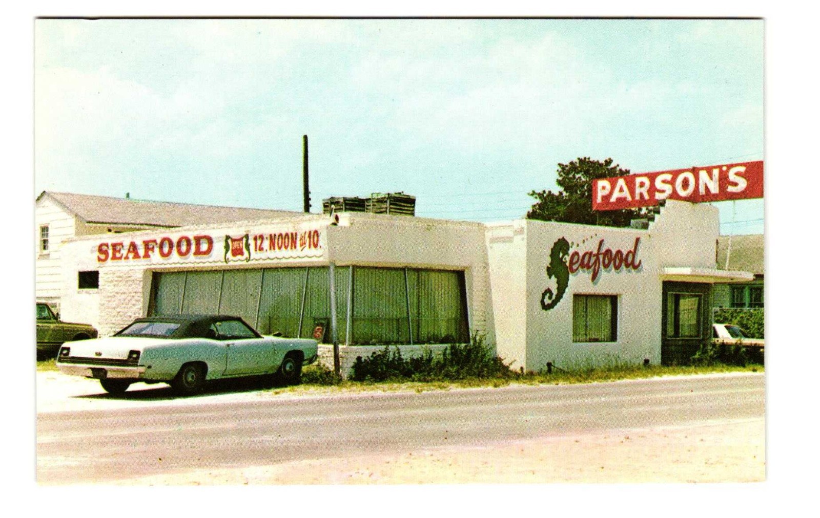 Parsons Seafood Restaurant, Mayport FL vintage postcard Unposted