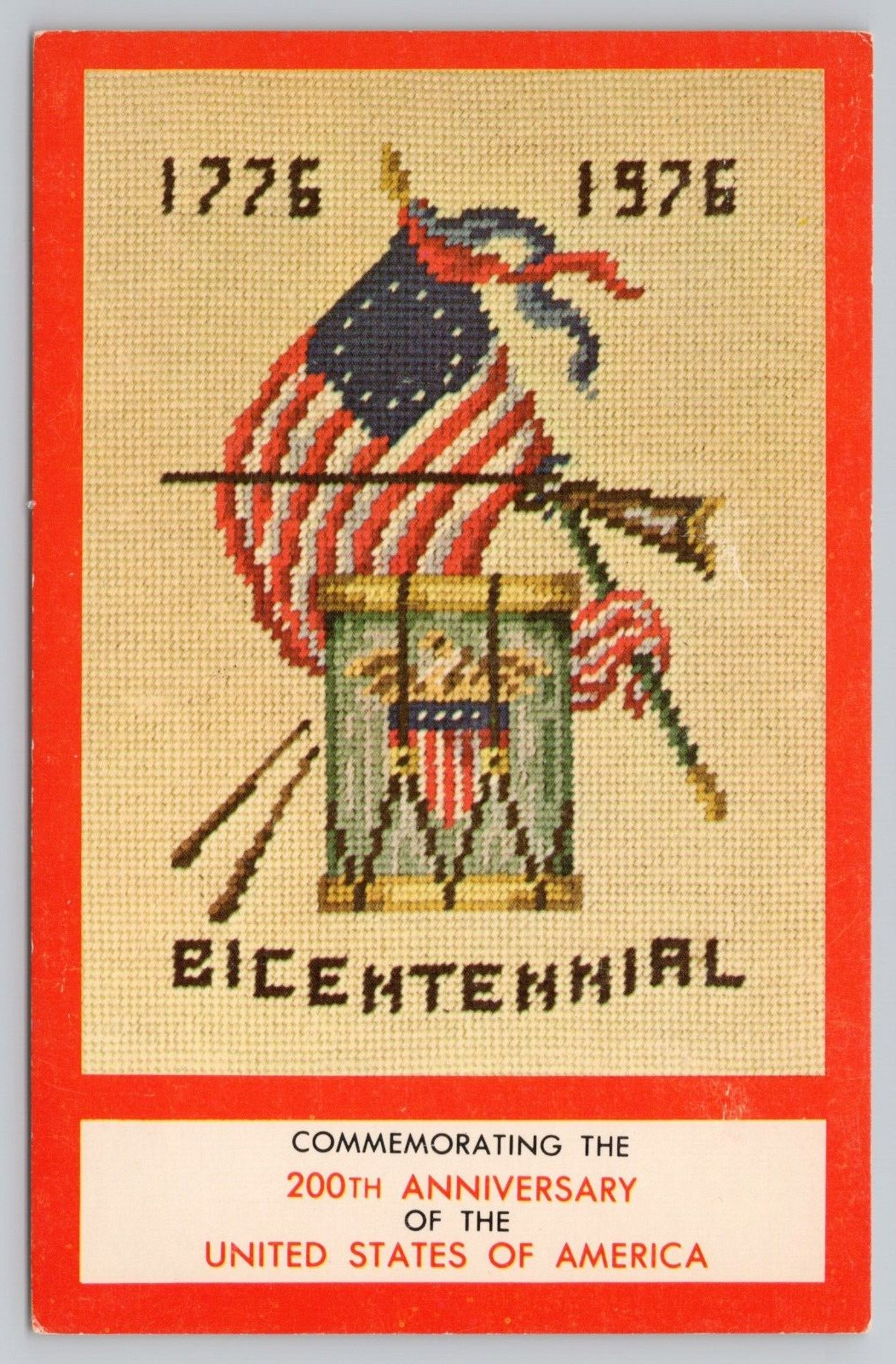 Postcard Commemorating The 200th Anniversary Of The United States Of America