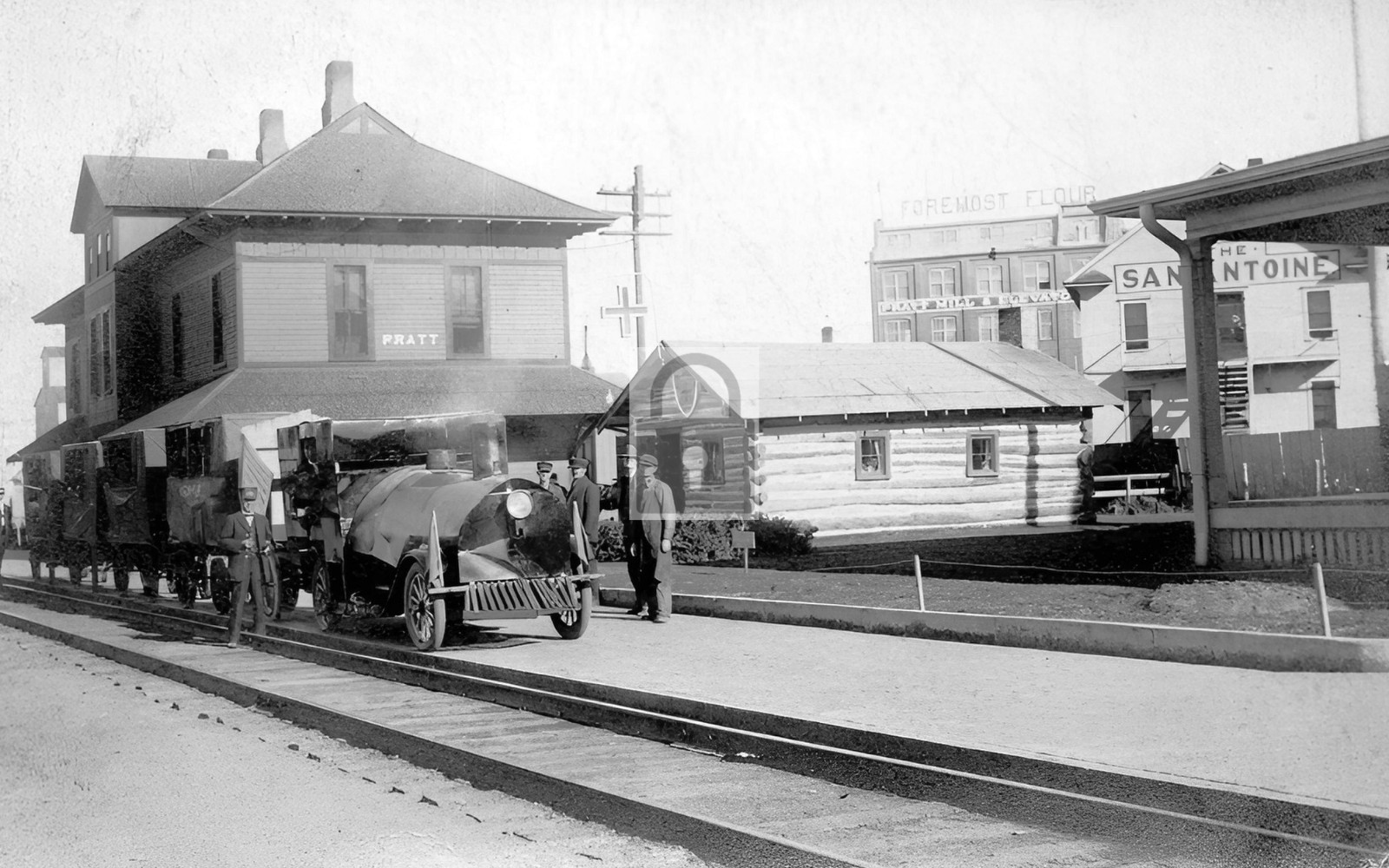 Railroad Train Station Depot Pratt Kansas KS – Reprint