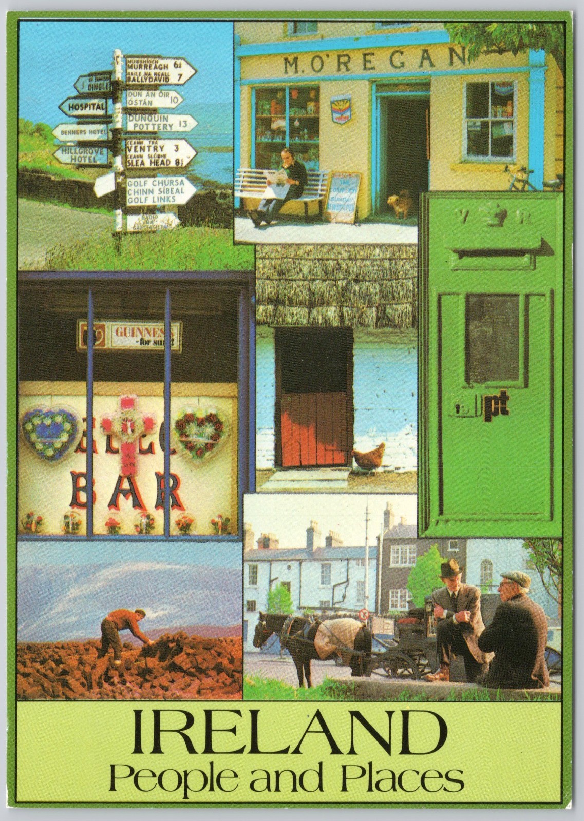 Ireland People & Places Vintage Postcard