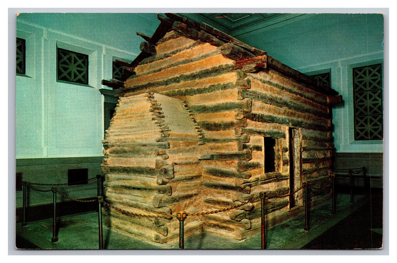 Hodgenville Kentucky Lincoln Birthplace National Historic Site Cabin Postcard