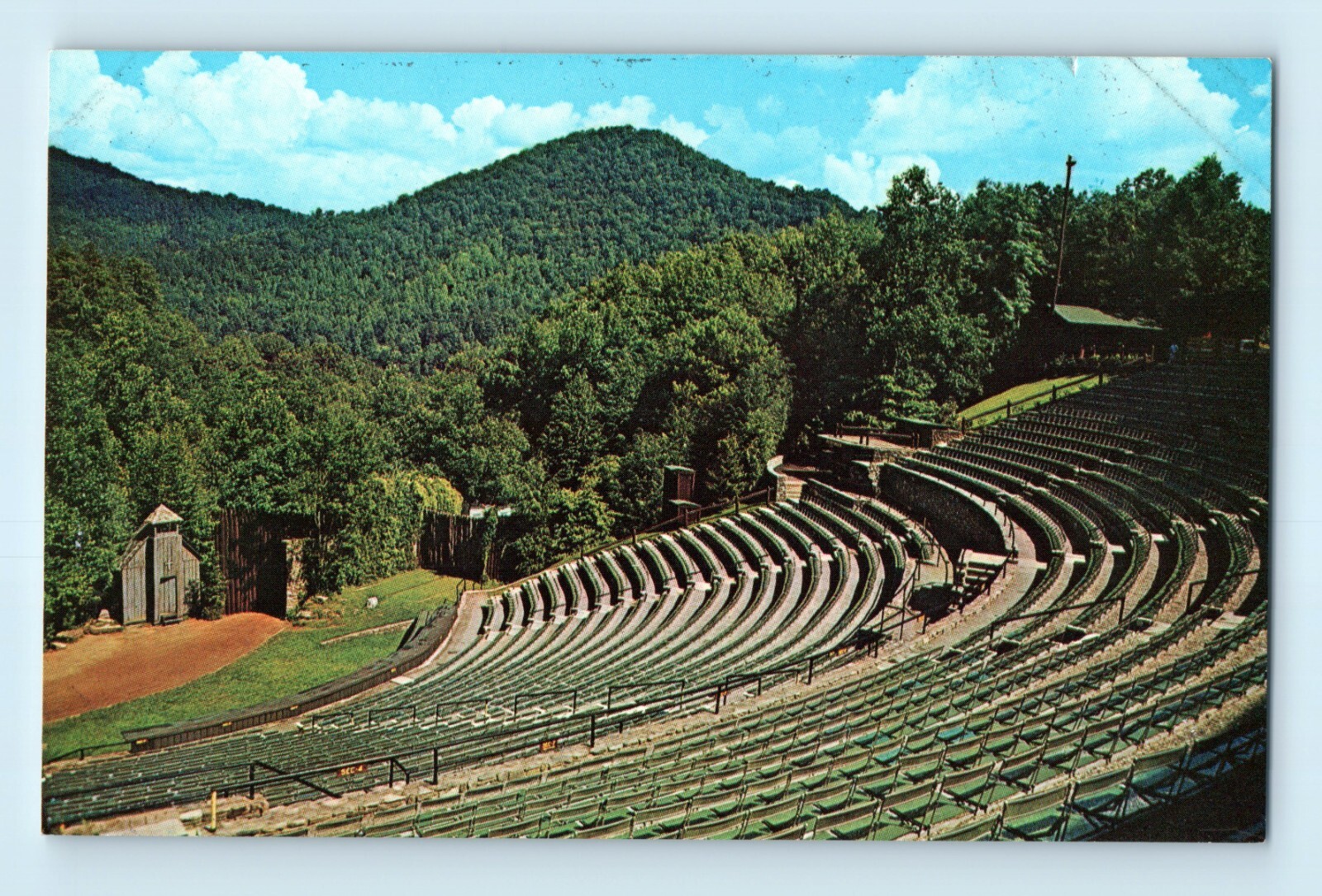 Mountainside Theater Cherokee North Carolina Indian Drama Unto These Postcard C6