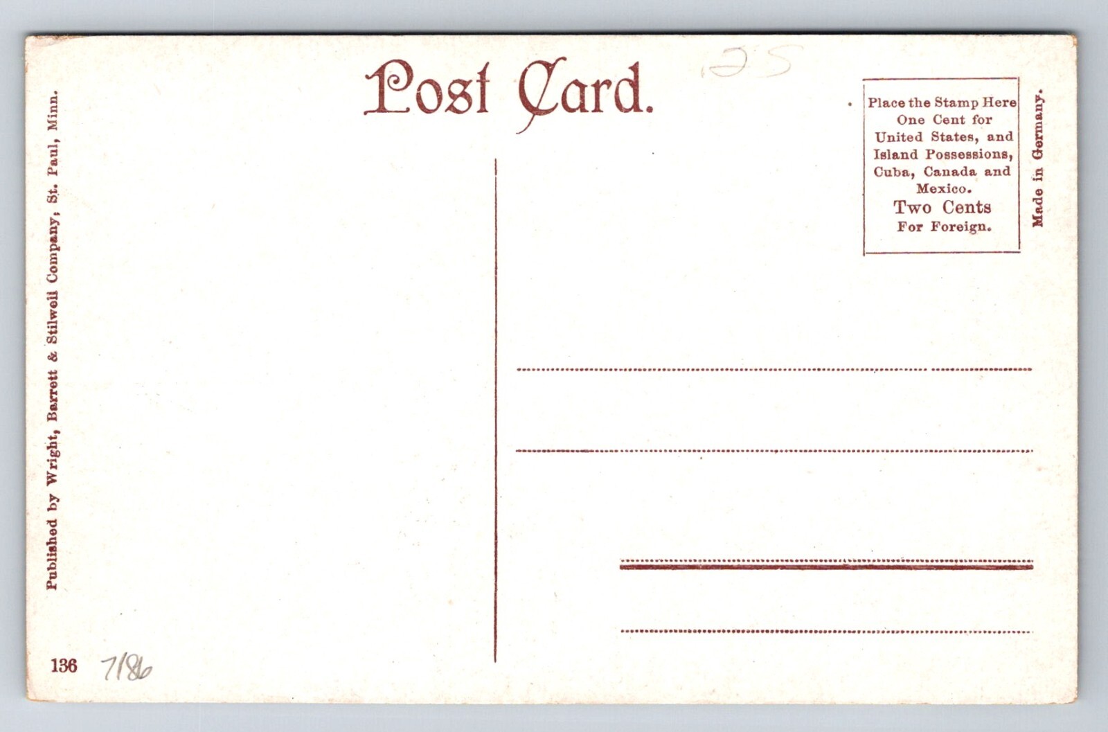 Postcard Minnesota St. Paul Residence J.J. Hill Summit Ave Gilded Age E261