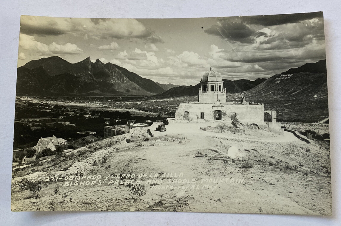 Vintage RPPC Postcard ~ Bishops Palace Saddle Mountain ~ Monterrey Mexico