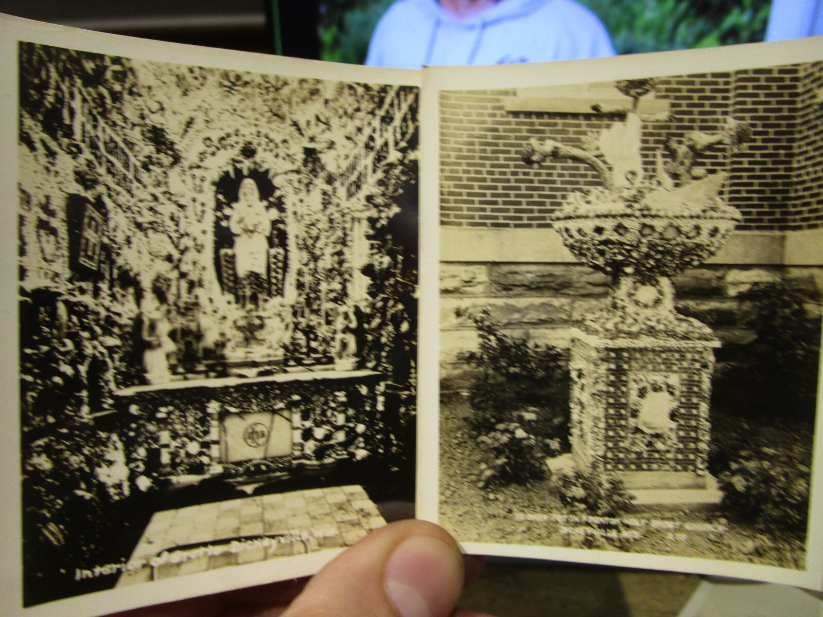 SOUVENIR VIEWS POSTCARD FOLDER Dickeyville Wisconsin Grotto Catholic Virgin Mary