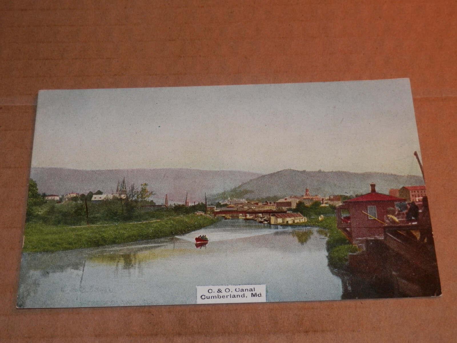 CUMBERLAND MARYLAND – 1907-1915 ERA POSTCARD – C. & O. CANAL