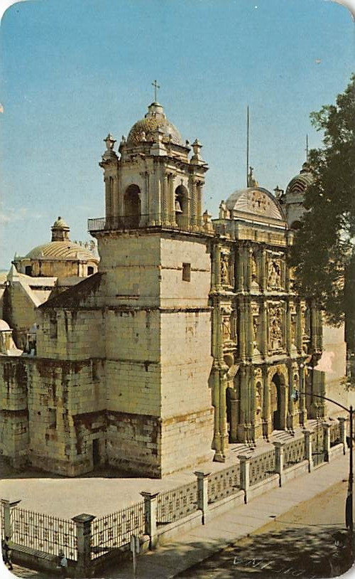 Postcard MEXICO: Cathedral, Oaxaca, 1960’s