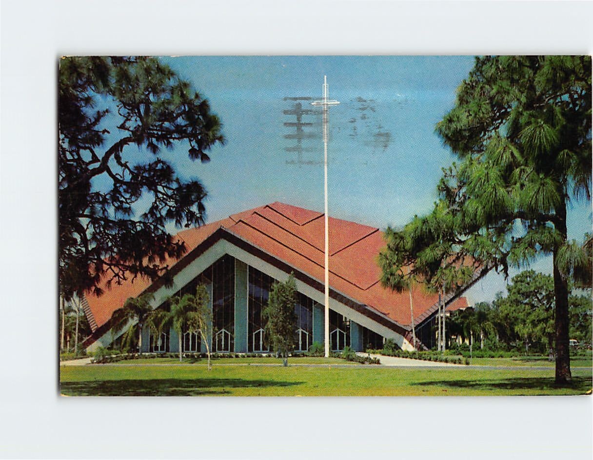 Postcard Pasadena Community Church St Petersburg Florida