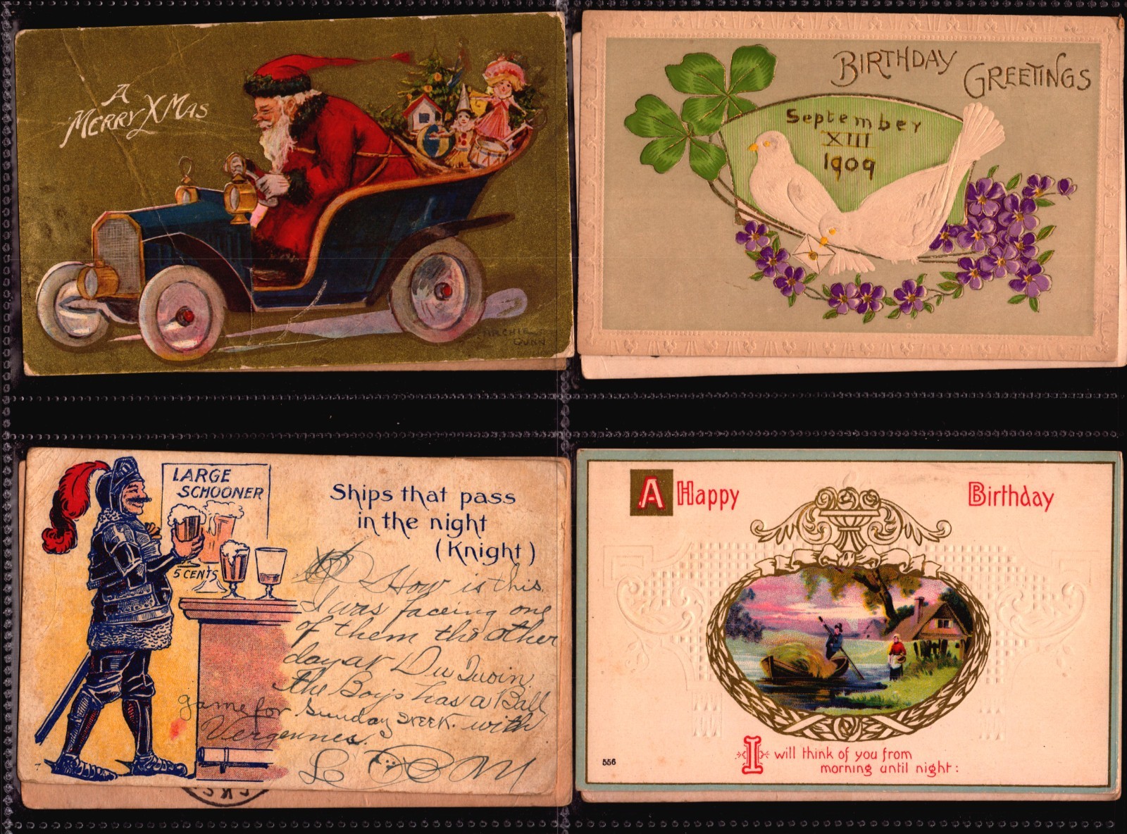 HUGE LOT 100 GREETINGS POSTCARDS MAJORITY 75 TO 100 YEARS OLD
