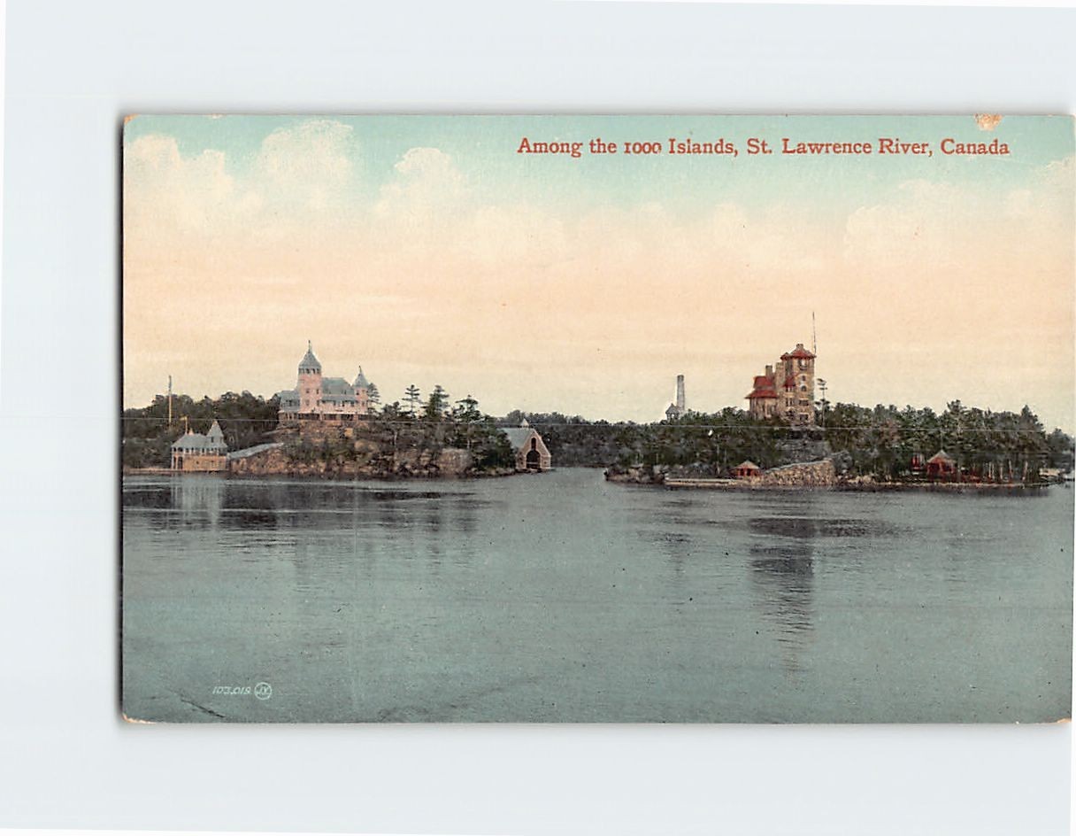 Postcard St. Lawrence River Canada