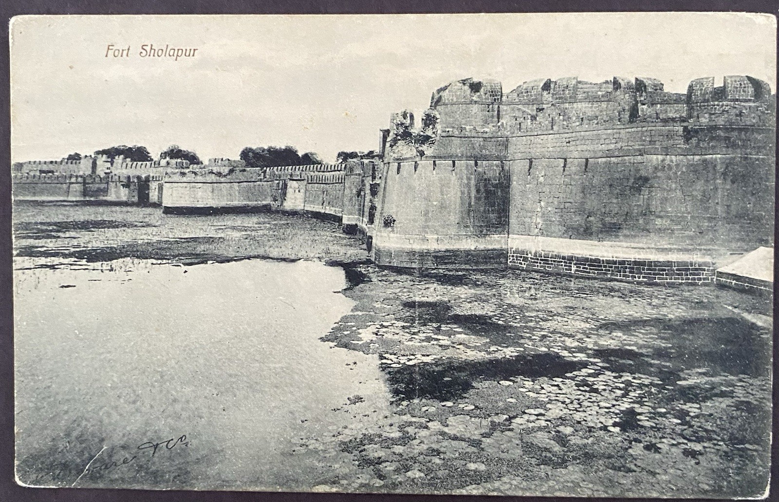 Vintage Postcard Sholapur Fort Architecture Cities & Towns Paper Single Unit