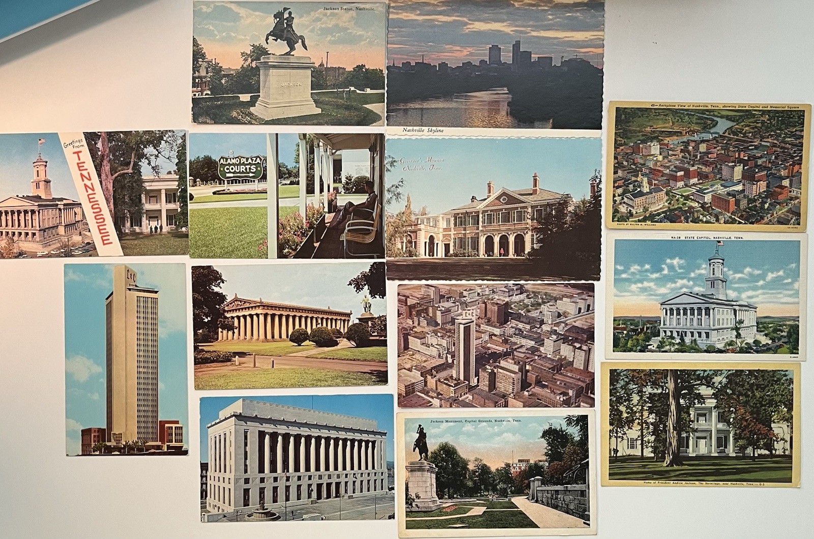 Nashville, TENNESSEE Collection Lot 13 Postcards Vtg 1947 -1968 Chrome Linen N