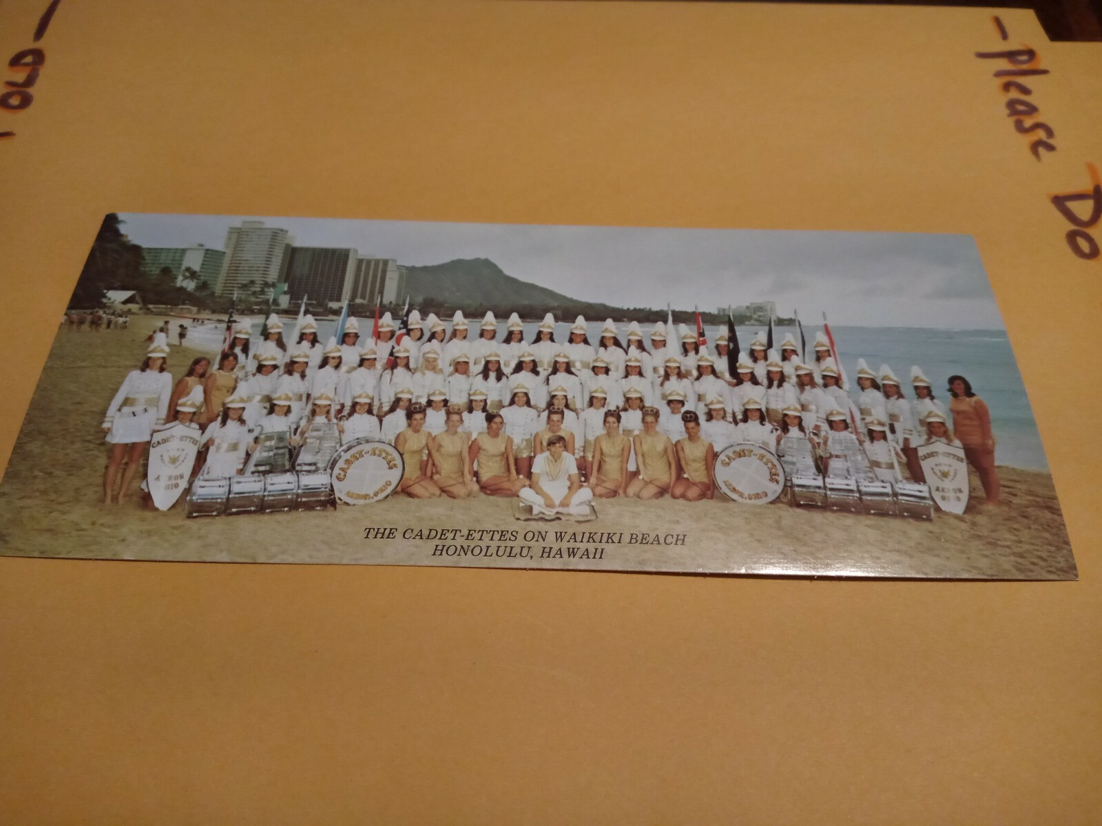 1960’s-1980’s Postcard The Akron Cadet-Ettes on Waikiki Beach, Honolulu, Hawaii