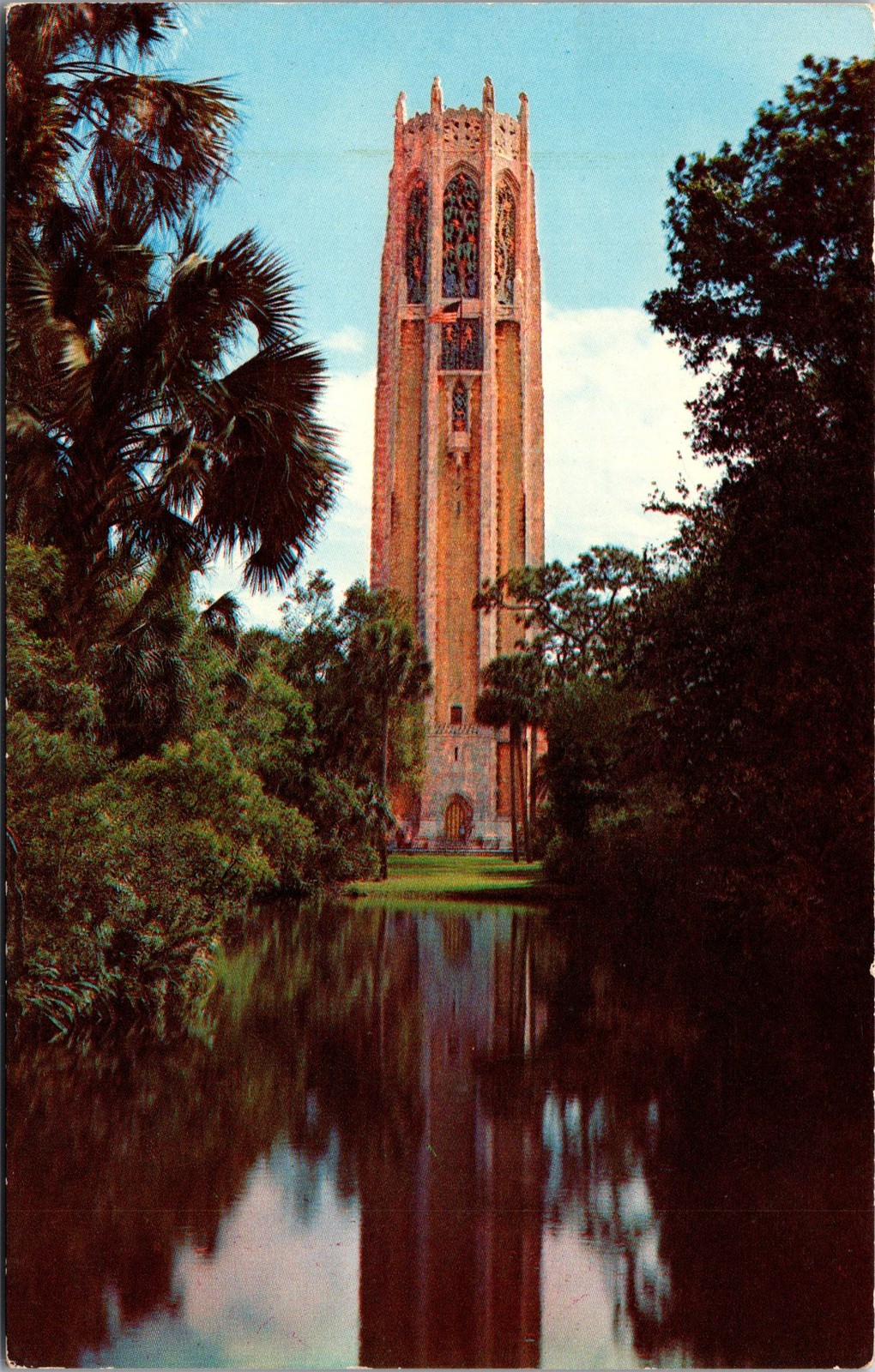 Tichnor Bok Memorial Singing Tower Lake Wales Florida Postcard Unused L-63