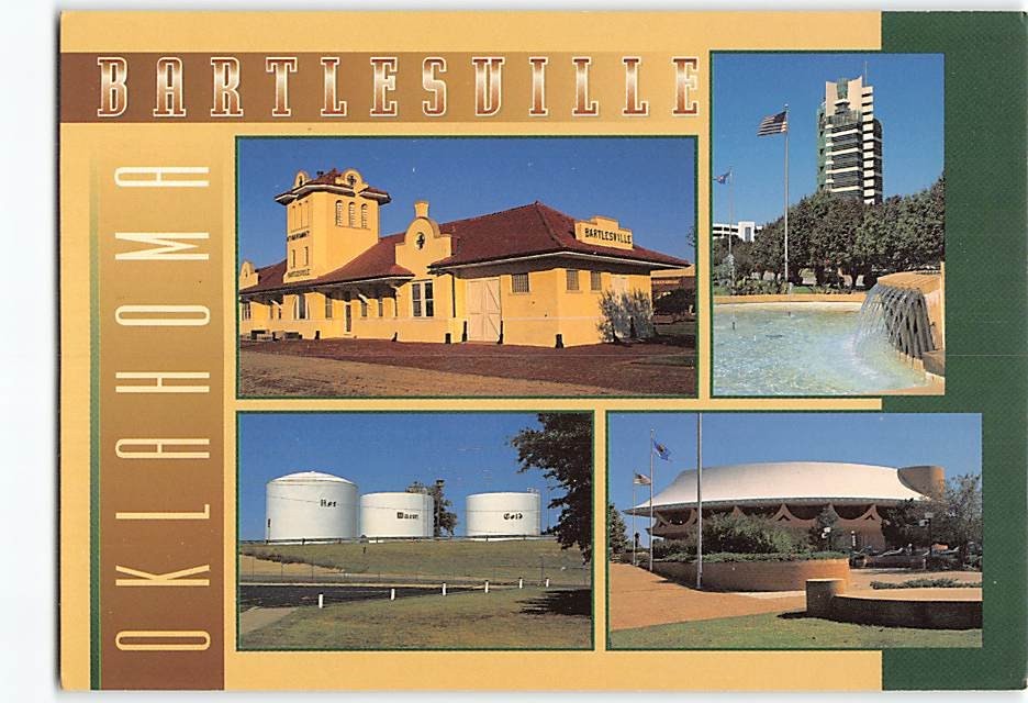 Postcard Landmarks of Bartlesville Oklahoma USA