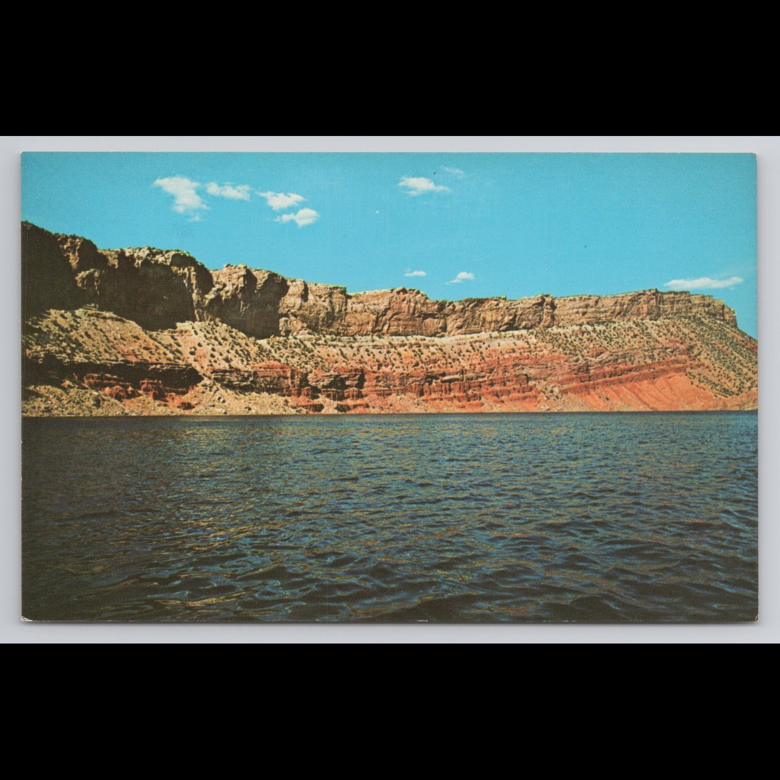Vintage Flaming Gorge Wyoming Postcard Unposted Scenic View Historic Rivers