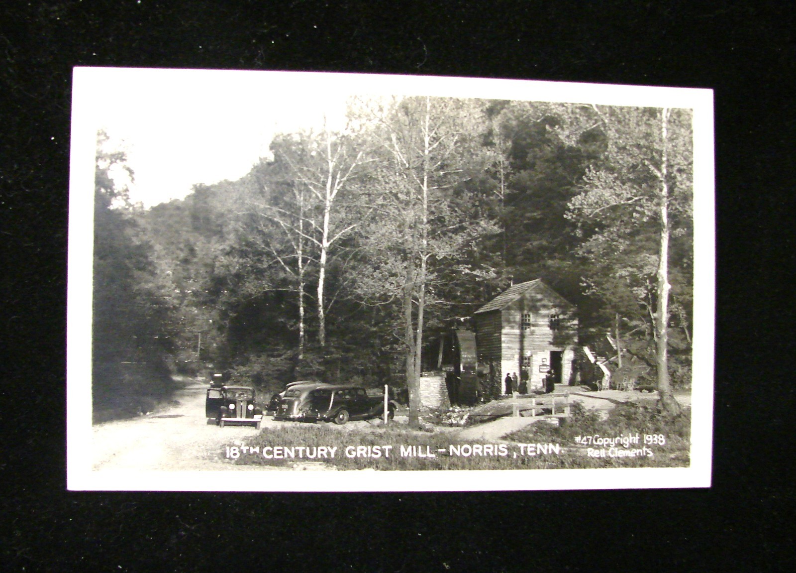 VINTAGE 1930-1950 EKC RPPC POSTCARD “18th CENTURY GRIST MILL” NORRIS TENNESSEE