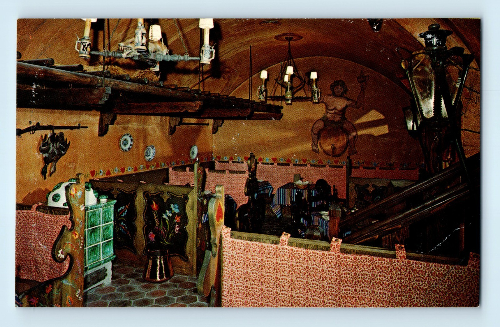 Kansas City Missouri Top of the Tower Restaurant Salzburg Haus Postcard C6