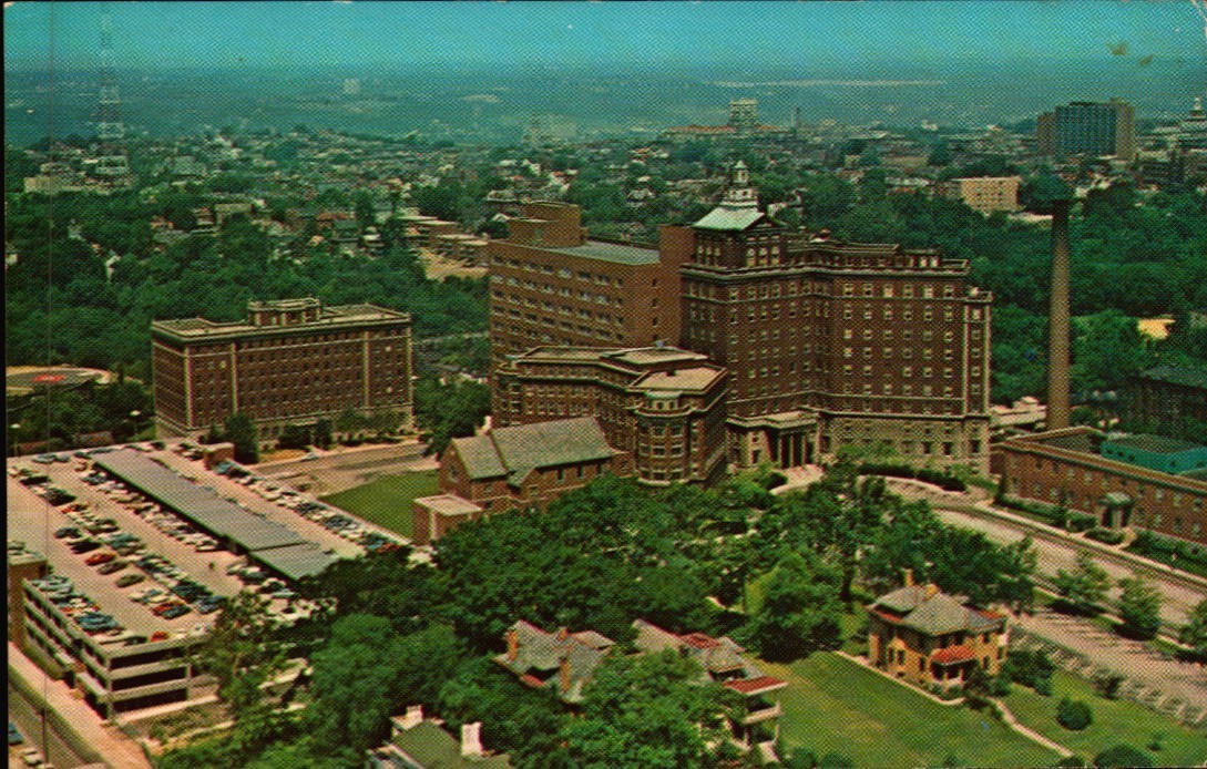 Vintage Postcard Aerial View Christ Hospital Cincinnati OH