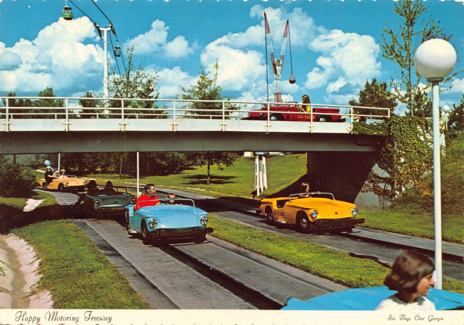 GA~GEORGIA~ATLANTA~SIX FLAGS OVER GEORGIA~HAPPY MOTORING FREEWAY~CONTINENTAL