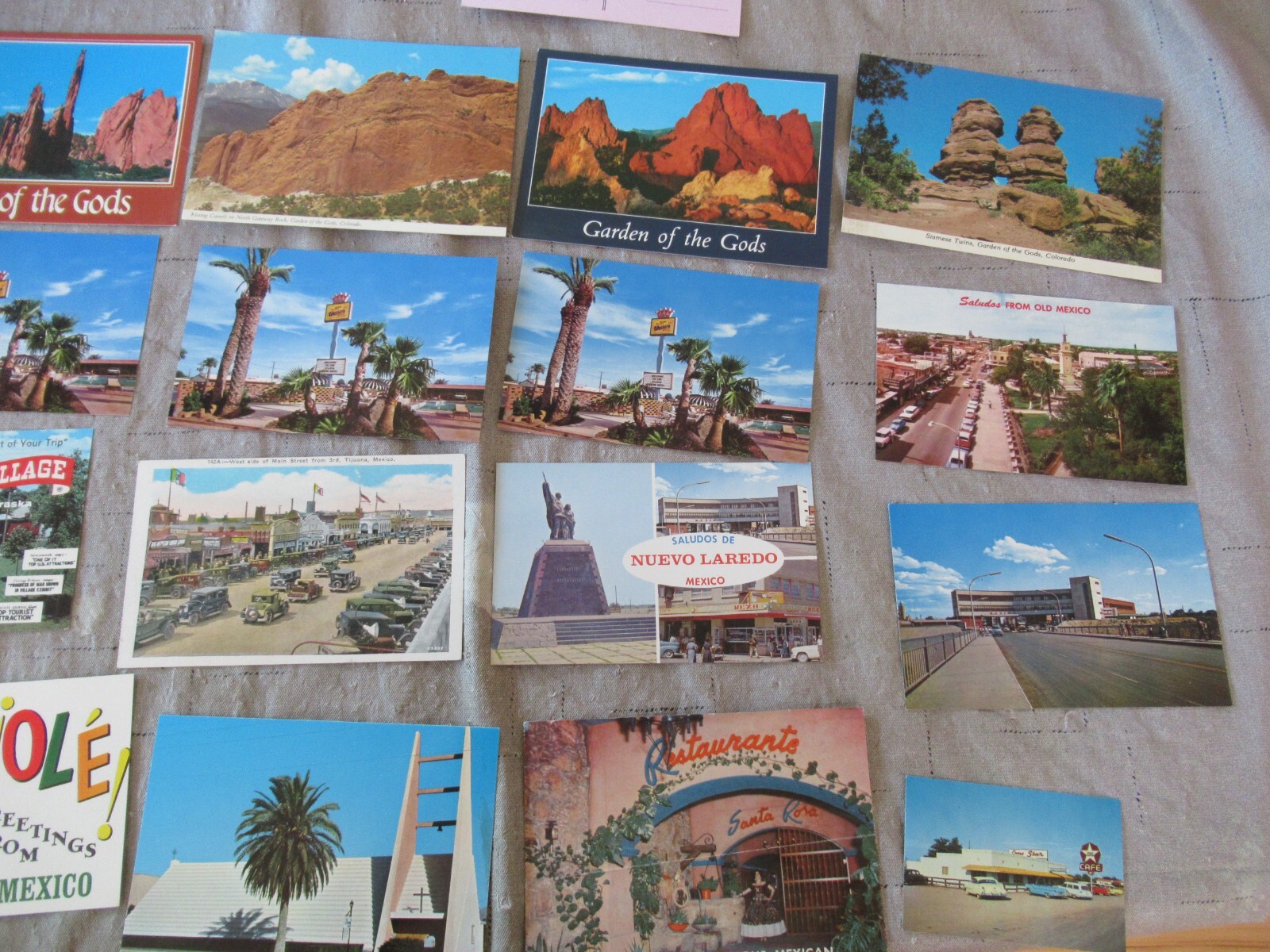 Vintage Post Card Lot. Mostly Colorado and Mexico, look at photos. Postcards