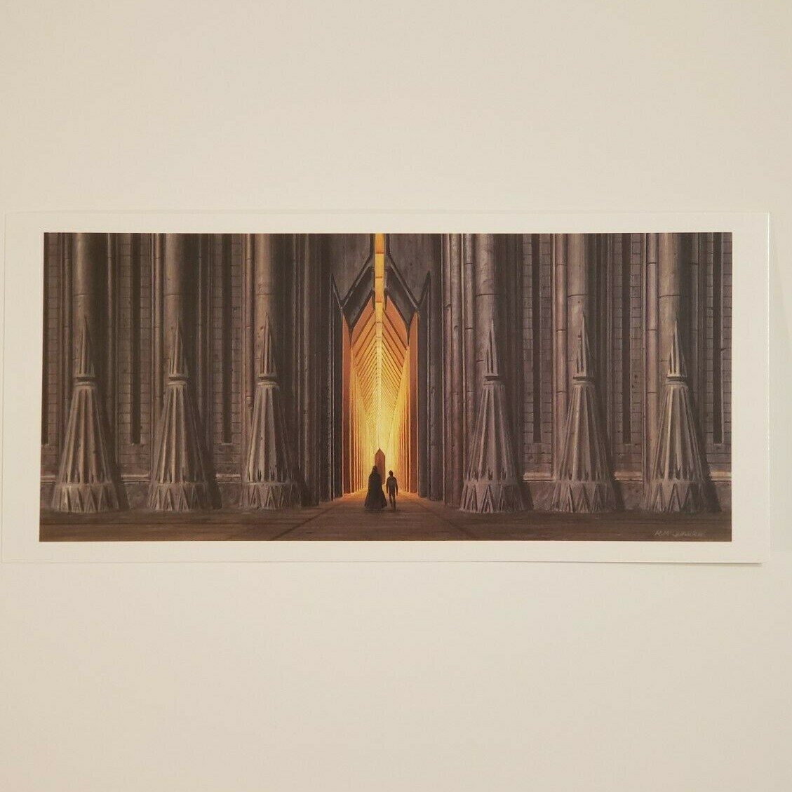 Ralph McQuarrie Postcard Star Wars Return of the Jedi Darth Vader Luke Skywalker