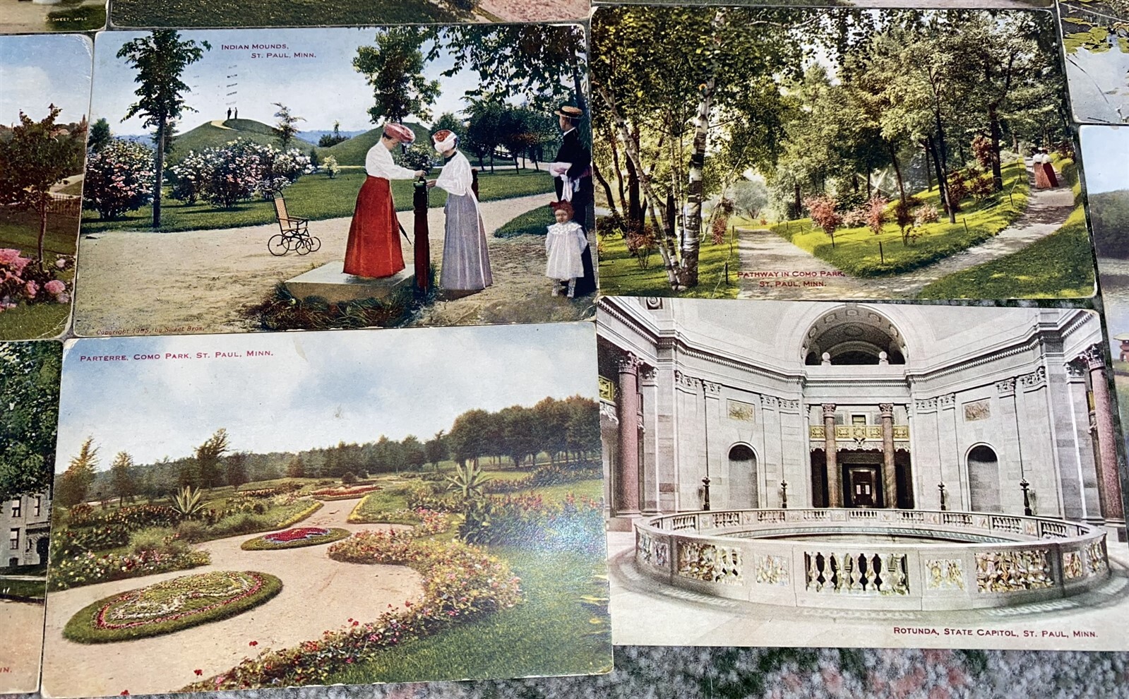 16 1910 era Como Park St. Paul Minnesota Postcards VO Hammon Publisher